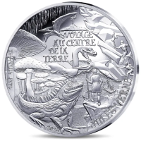 France 10 euros pièce d'argent BE 2025 - L’Art de la Plume – Voyage au centre de la terre