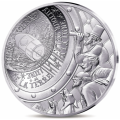 France 10 euros pièce d'argent BE 2025 - L’Art de la Plume – De la terre à la lune