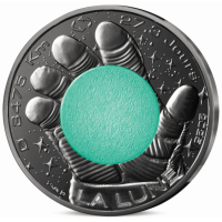 France 10 euros pièce d'argent 2025 - L'Odyssée de l'espace avec Thomas Pesquet - Saturne, Jupiter, Mars, Lune