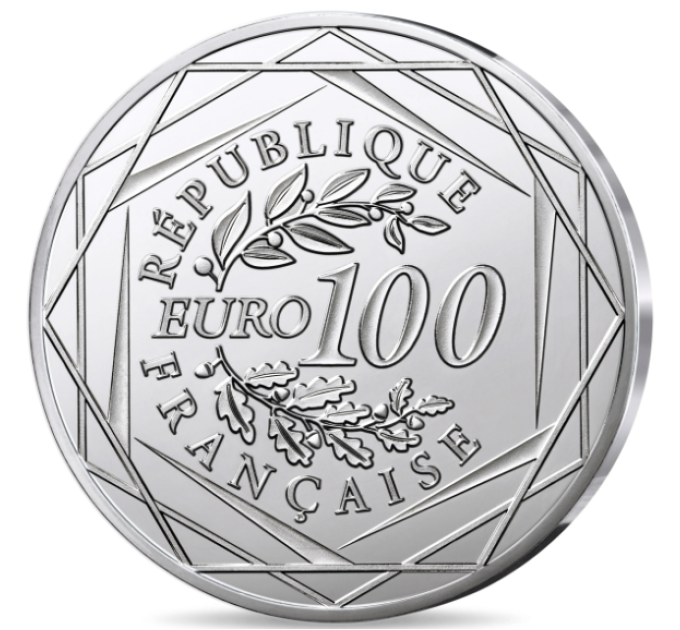 France 100 euros pièce d'argent BE 2025 - L'Odyssée de l'espace avec Thomas Pesquet - Terre
