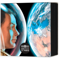 France 100 euros pièce d'argent BE 2025 - L'Odyssée de l'espace avec Thomas Pesquet - Terre