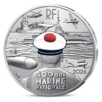 France 10 euros pièce d'argent 2026 - Marine nationale