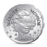 France 10 euros pièce d'argent 2026 - Marilyn Monroe