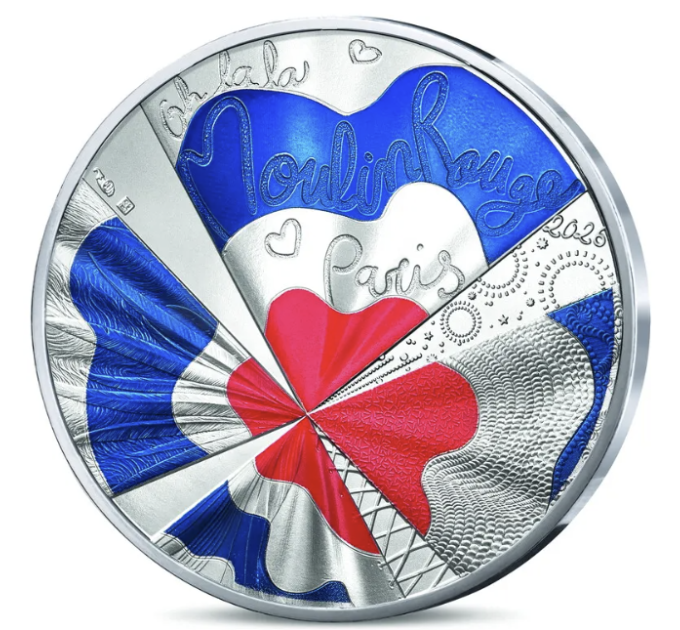France 10 euros pièce d'argent 2026 - Moulin Rouge