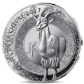 France 10 euros pièce d'argent BE 2027 - Année de la Chèvre