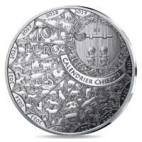 France 10 euros pièce d'argent BE 2027 - Année de la Chèvre