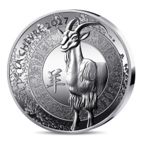 France 20 euros pièce d'argent BE 2027 - Année de la Chèvre