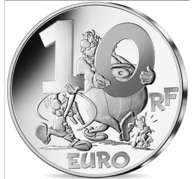 France 10 euros pièce d'argent BE 2022 - Astérix et le Griffon