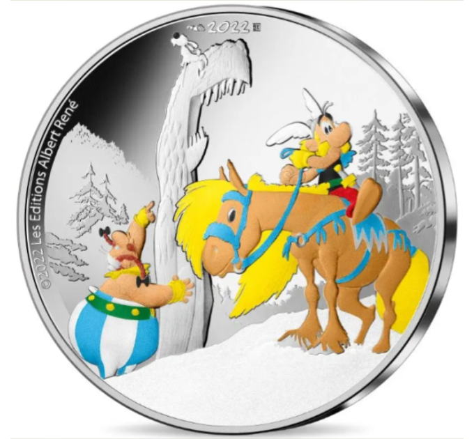 France 10 euros pièce d'argent BE 2022 - Astérix et le Griffon