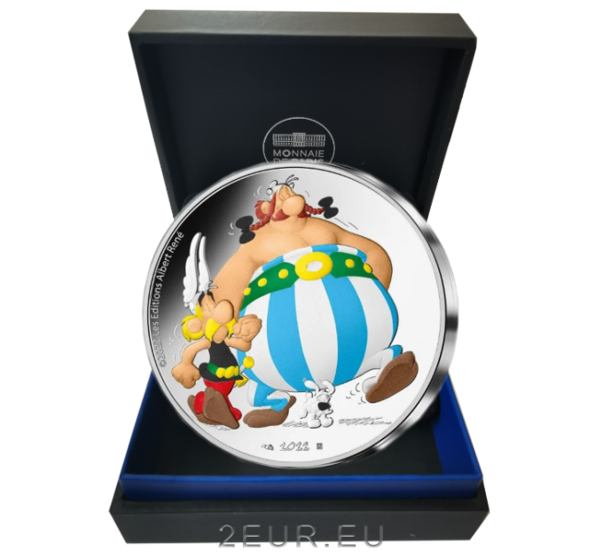 France 10 euros pièce d'argent BE 2022 - Astérix, Obélix et Idéfix