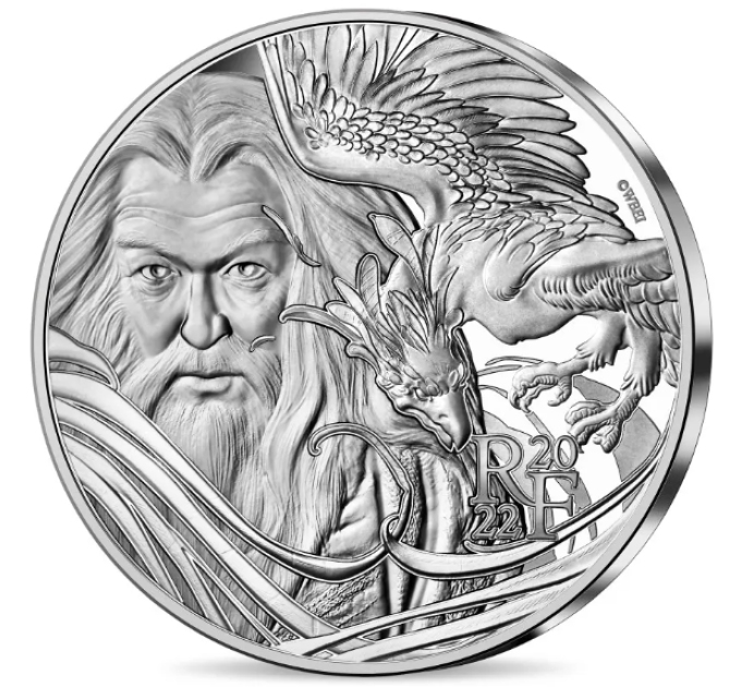 France 10 euros pièce d'argent BE 2022 - Harry Potter - Albus Dumbledore