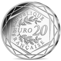 France 20 euros pièce d'argent 2022 - 20 ans de l'euro