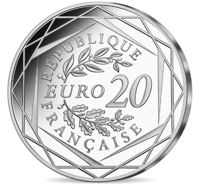 France 20 euros pièce d'argent 2022 - 20 ans de l'euro