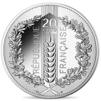 France 20 euros pièce d'argent 2022 - Nature de France - Le Blé