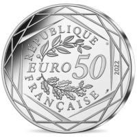 France 50 euros pièce d'argent 2022 - Astérix - Amour