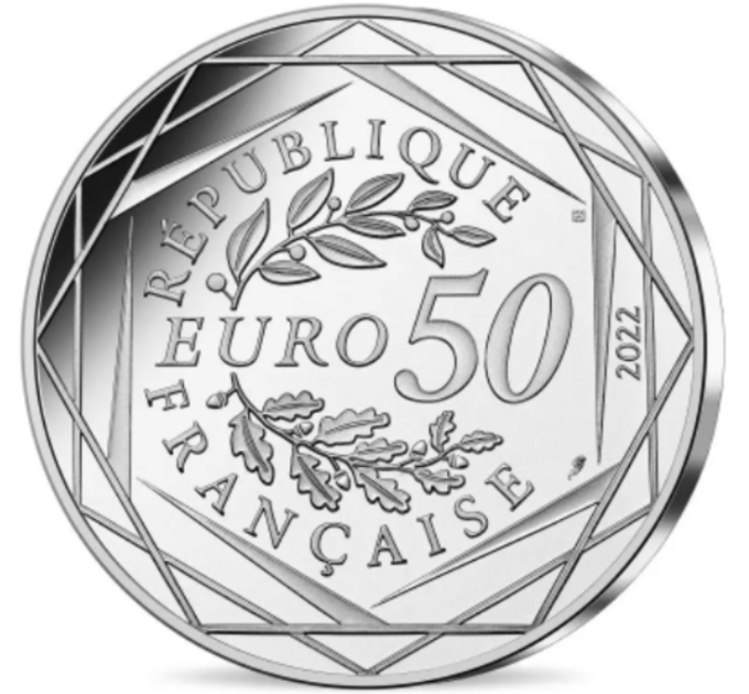 France 50 euros pièce d'argent 2022 - Astérix - Amour