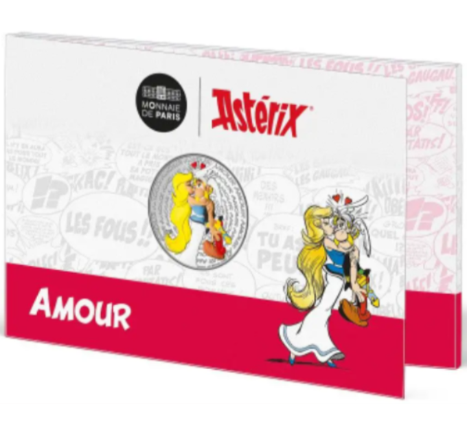 France 50 euros pièce d'argent 2022 - Astérix - Amour