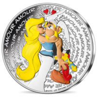 France 50 euros pièce d'argent 2022 - Astérix - Amour