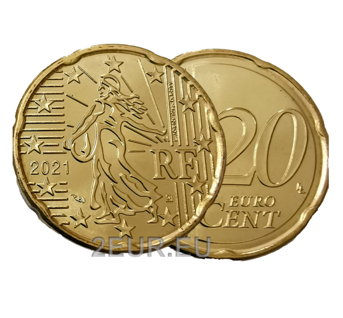 France 20 cents UNC 2021