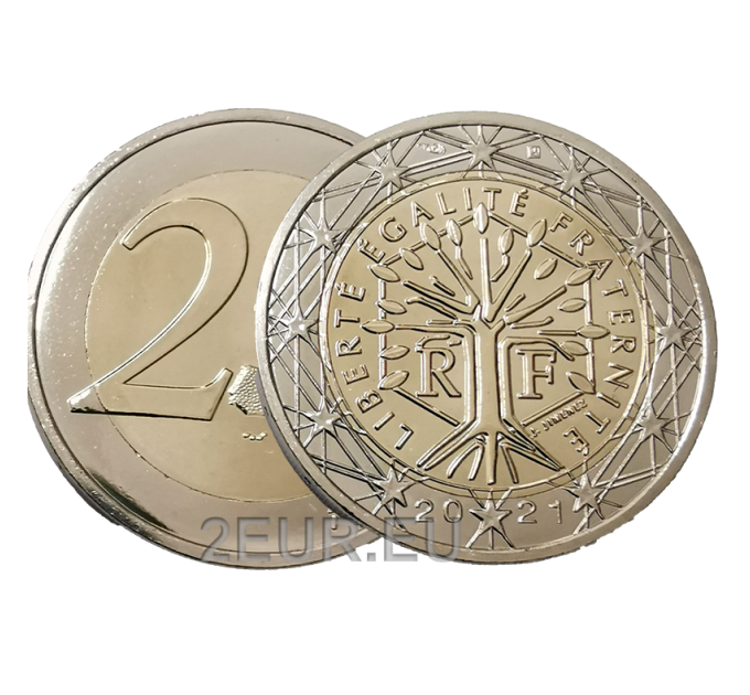 France 2 euros UNC 2021