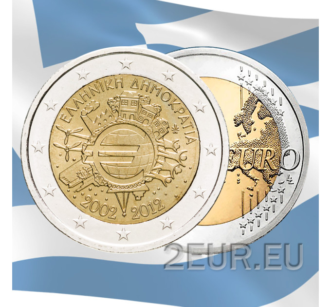 Grèce 2 euros UNC 2012 - 10 Years of Euro Cash