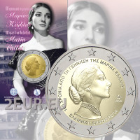 Grèce 2 euros BU 2023 - 100e anniversaire de la naissance de Maria Callas