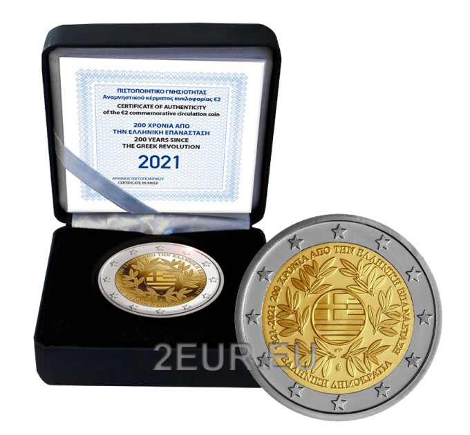 Grèce 2 euros BE 2021 - 200 ans après la révolution grecque