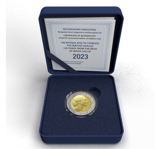 Grèce 2 euros Proof 2023 - 100e anniversaire de la naissance de Maria Callas