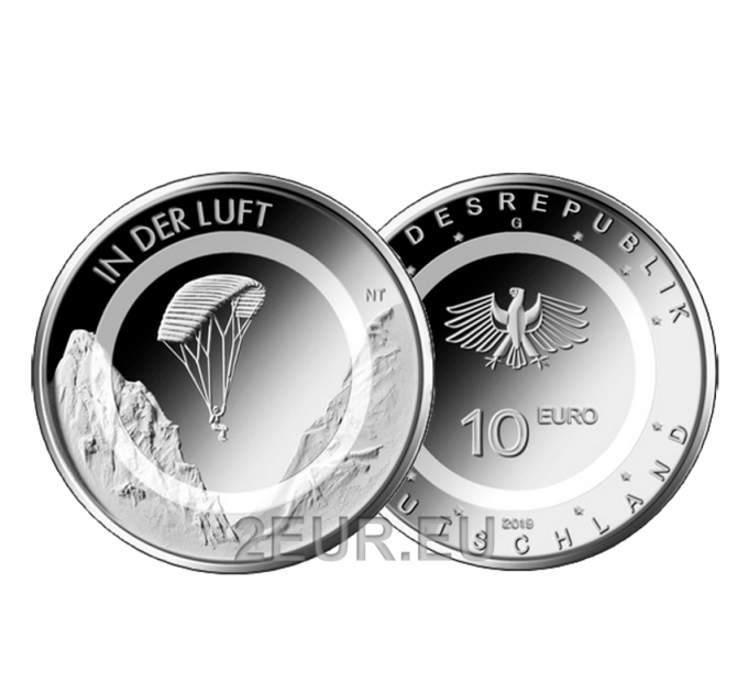 Allemagne 10 euros UNC 2019 - Air et Mouvement - Aéroporté