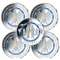 Allemagne 10 euros UNC 2024 - Au service de la société - Police - ADFGJ