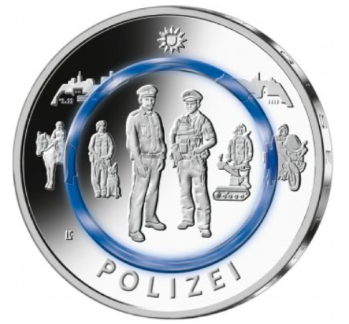 Allemagne 10 euros UNC 2024 - Au service de la société - Police