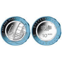Allemagne 10 euros UNC 2021 - Sur l'eau