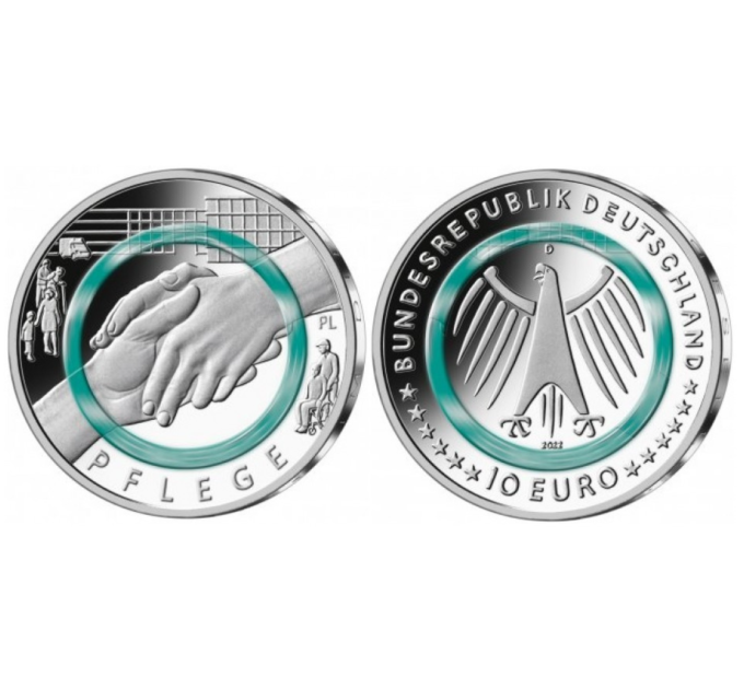 Allemagne 10 euros UNC 2022 - Au service de la société - Soins infirmiers