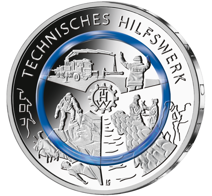 Allemagne 10 euros UNC 2025 - Au service de la société - Agence d'assistance technique
