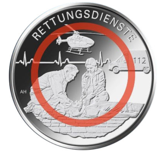 Allemagne 10 euros UNC 2026 - Au service de la société - Services d'urgence