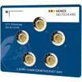 Allemagne 2 Coffret Euros BU 2023 - 1275e anniversaire de la naissance de Charlemagne - ADFGJ