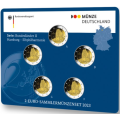 Allemagne 2 Coffret Euros BU 2023 - Hambourg - Philharmonie de l'Elbe - ADFGJ
