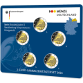 Allemagne 2 Coffret Euros BU 2024 - Mecklembourg-Poméranie-Occidentale - ADFGJ