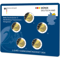 Allemagne 2 Coffret Euros BU 2024 - Mecklembourg-Poméranie-Occidentale - ADFGJ Allemagne 2 Coffret Euros BU 2024 - Mecklembourg-Poméranie-Occidentale - ADFGJ