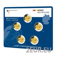 Allemagne 2 Coffret Euros BU 2025 - SARRE - ADFGJ