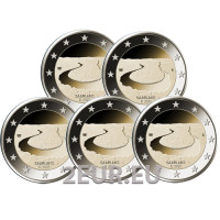Allemagne 2 euros UNC 2025 - SARRE - ADFGJ
