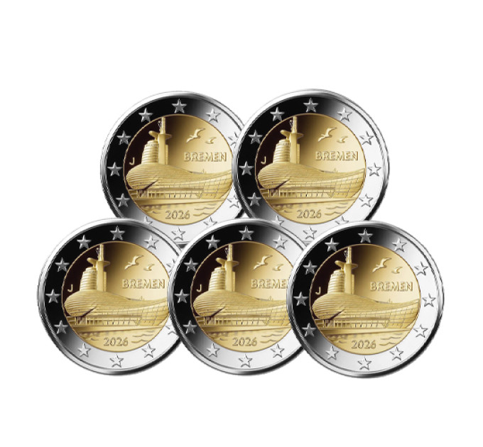 Allemagne 2 euros UNC 2026 - Bremen - ADFGJ