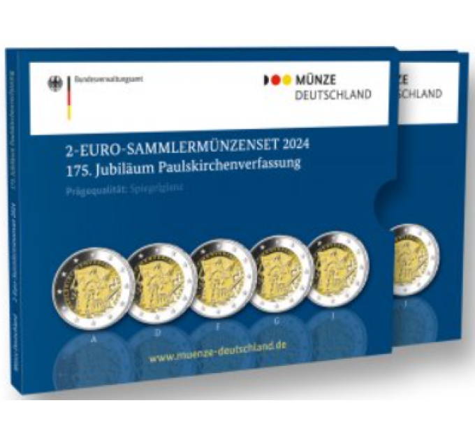 Allemagne 2 euros BE 2024 - 175 ans de la Constitution de l'église Saint-Paul
