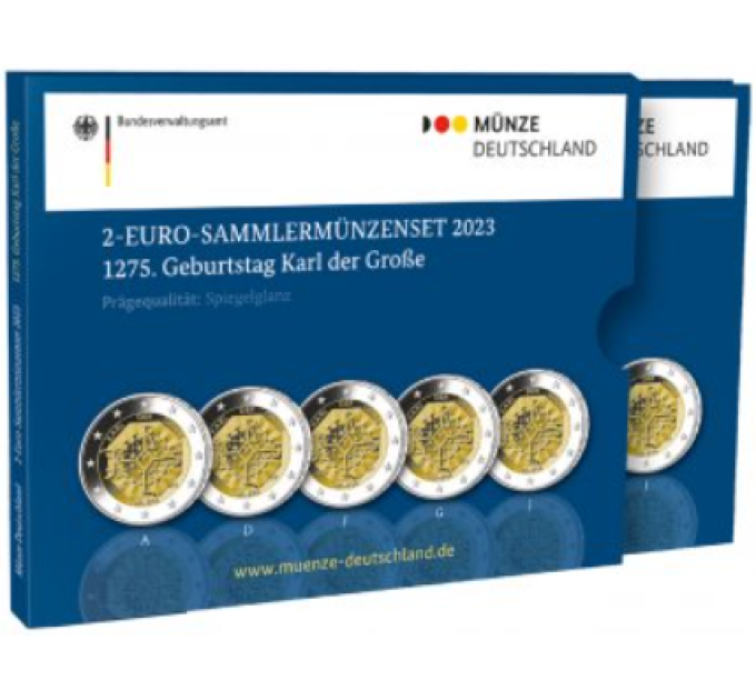 Allemagne 2 euros BE 2023 - 1275e anniversaire de la naissance de Charlemagne