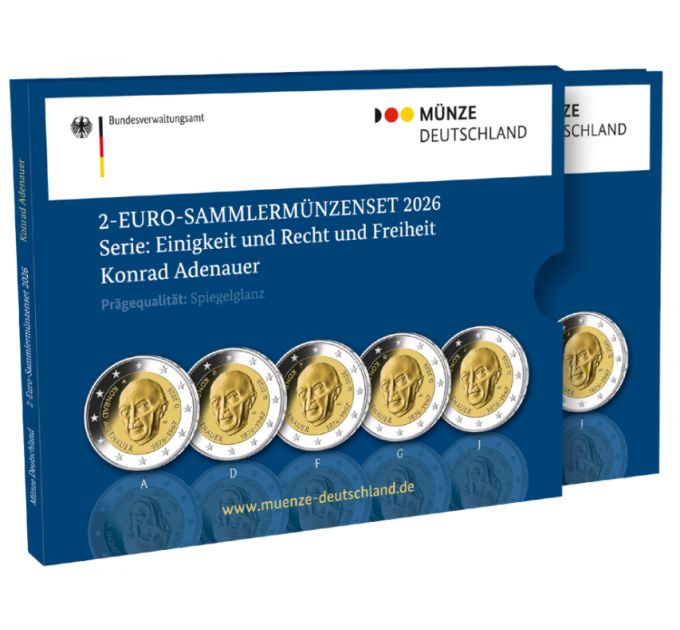 Allemagne 2 euros BE 2026 - Konrad Adenauer