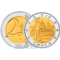 Allemagne 2 euros UNC 2010 - Hôtel de ville et Roland - F - Stuttgart