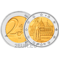 Allemagne 2 euros UNC 2010 - Hôtel de ville et Roland - F - Stuttgart Allemagne 2 euros UNC 2010 - Hôtel de ville et Roland - F - Stuttgart
