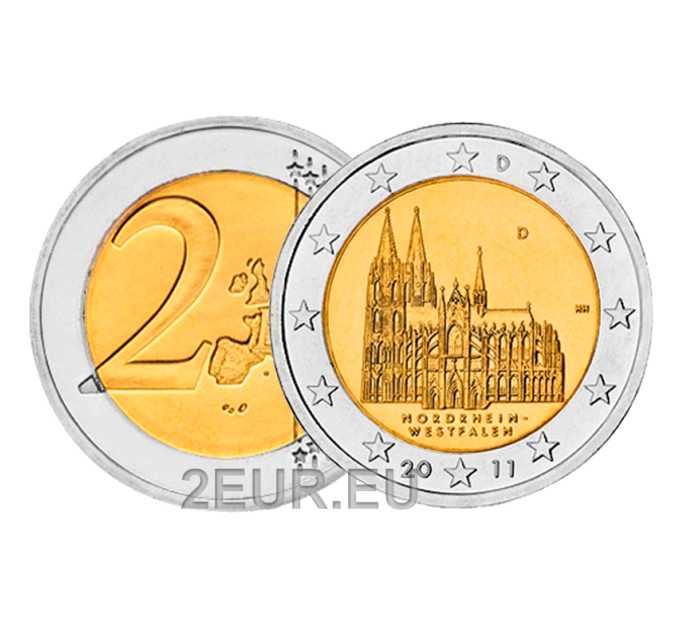 Allemagne 2 euros UNC 2011 - Rhénanie du Nord Westphalie - D - Munich
