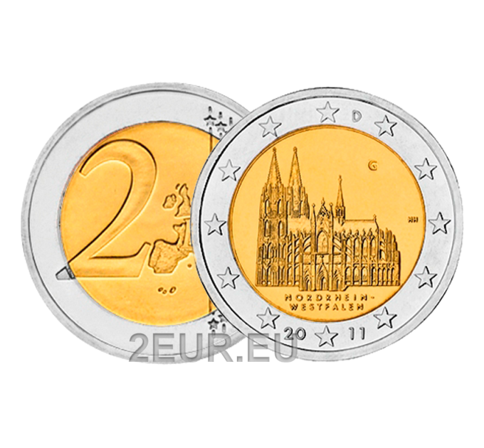 Allemagne 2 euros UNC 2011 - Rhénanie du Nord Westphalie - G - Karlsruhe