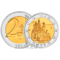 Allemagne 2 euros UNC 2012 - BAVIÈRE - D - Munich